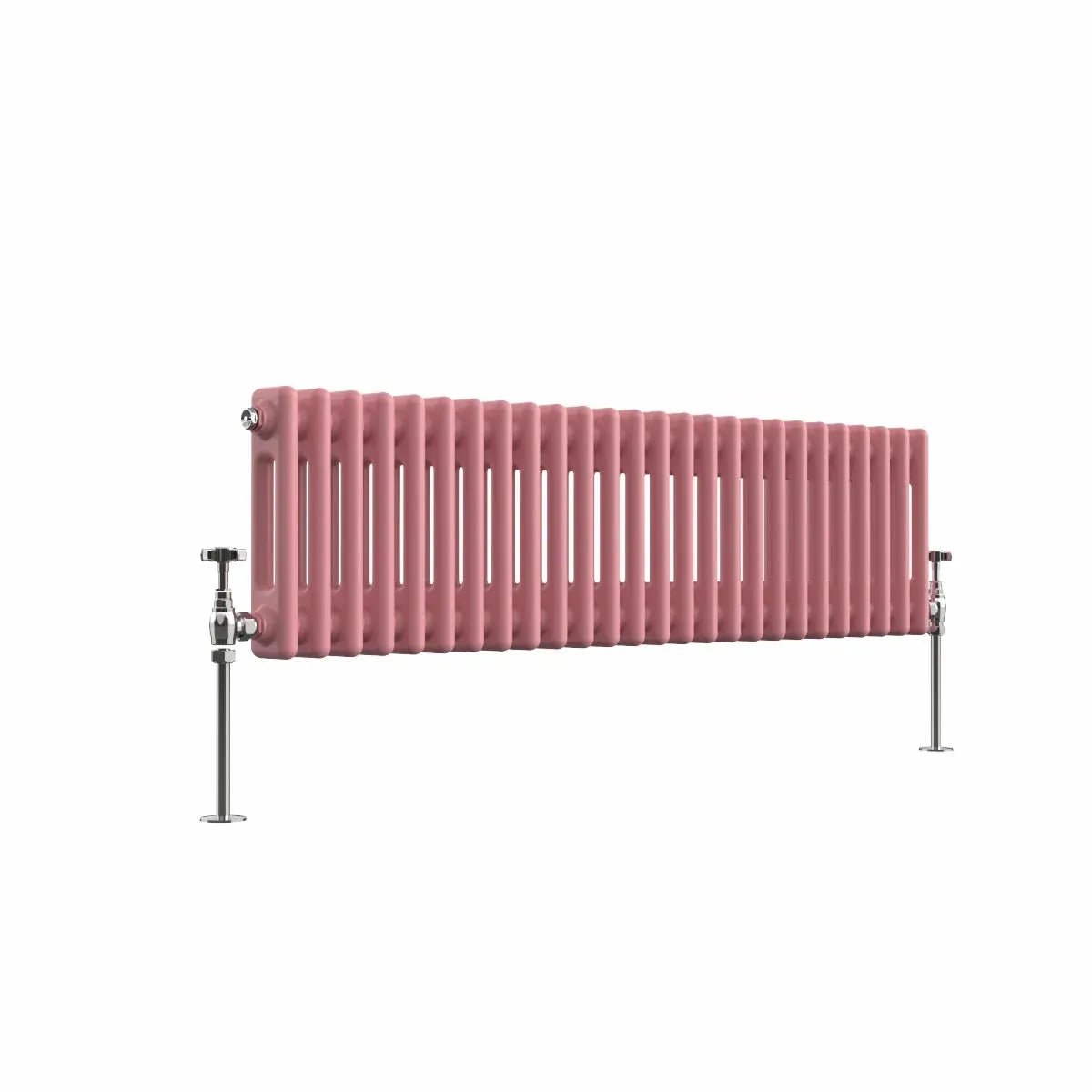 Ferentino - Traditional horizontal column radiator light pink