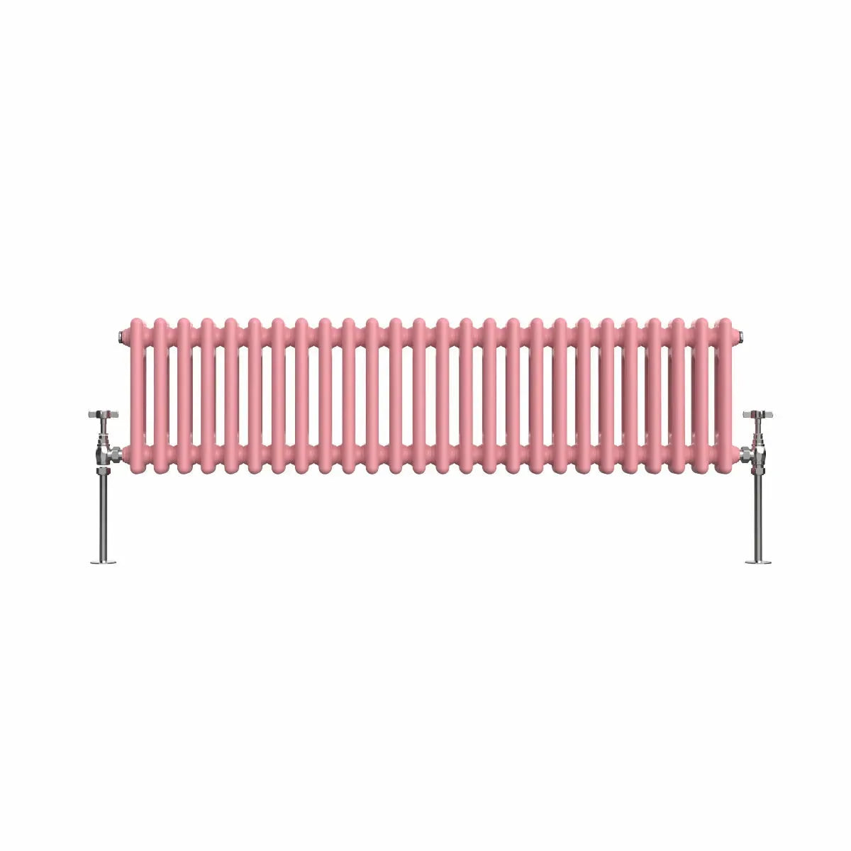 Ferentino - Traditional horizontal column radiator light pink