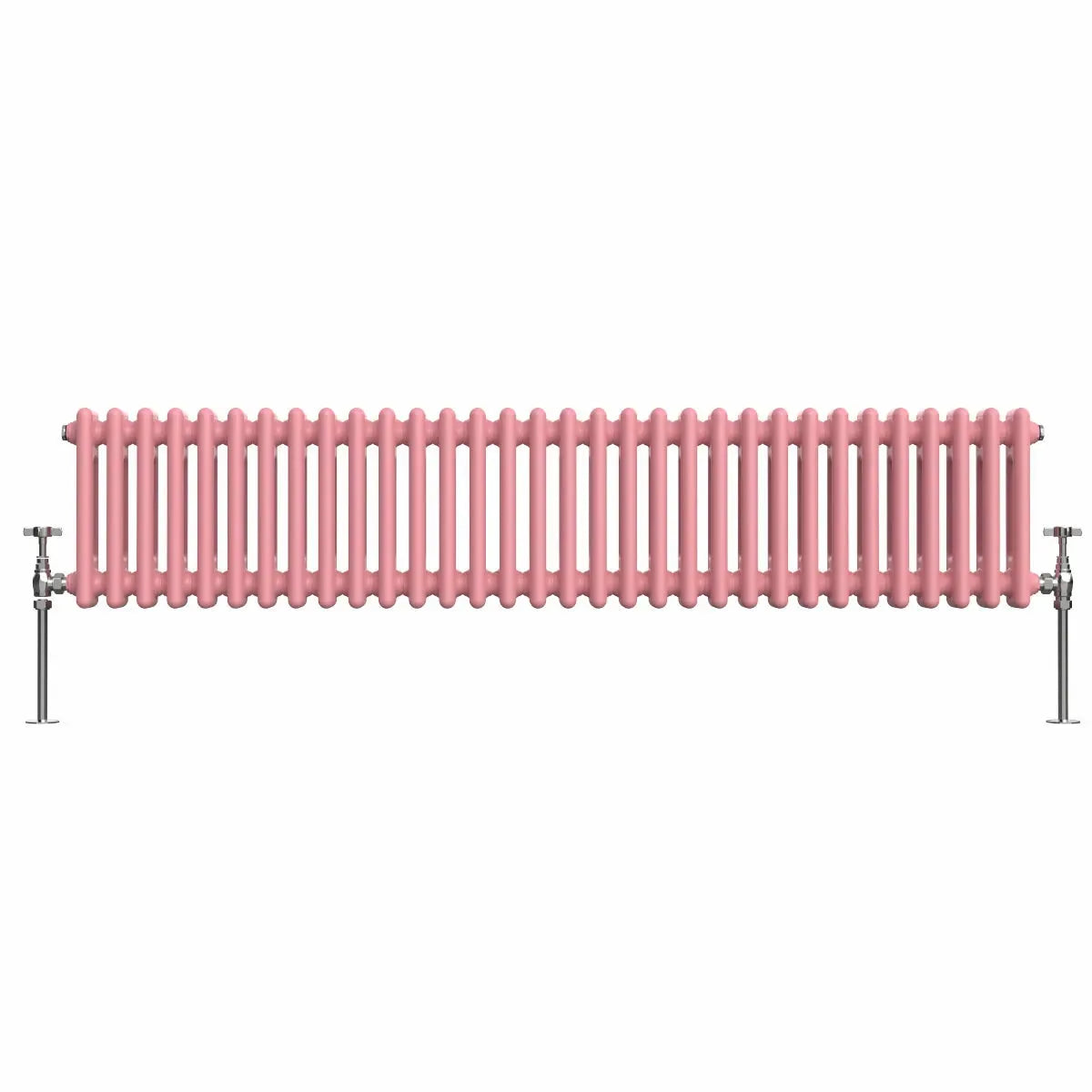 Ferentino - Traditional horizontal column radiator light pink