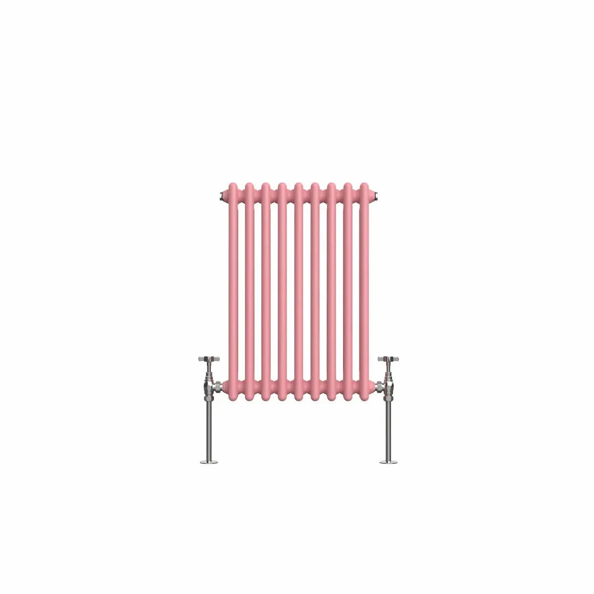 Ferentino - Traditional horizontal column radiator light pink