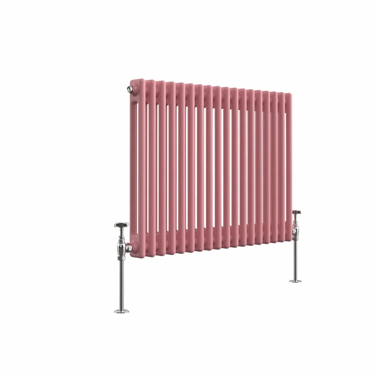 Ferentino - Traditional horizontal column radiator light pink