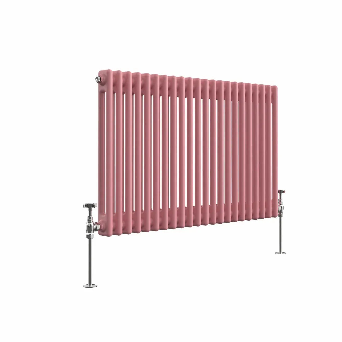 Ferentino - Traditional horizontal column radiator light pink