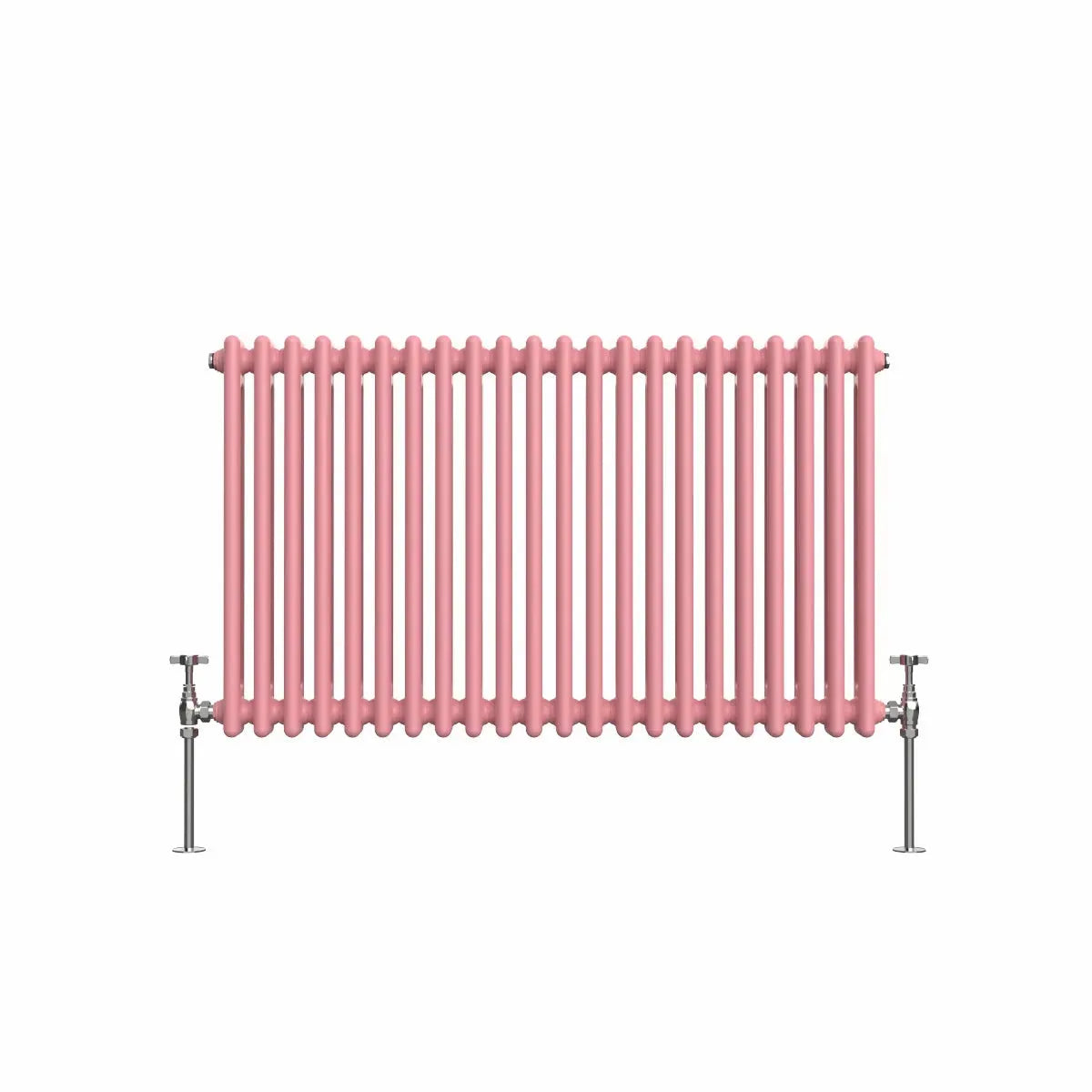 Ferentino - Traditional horizontal column radiator light pink