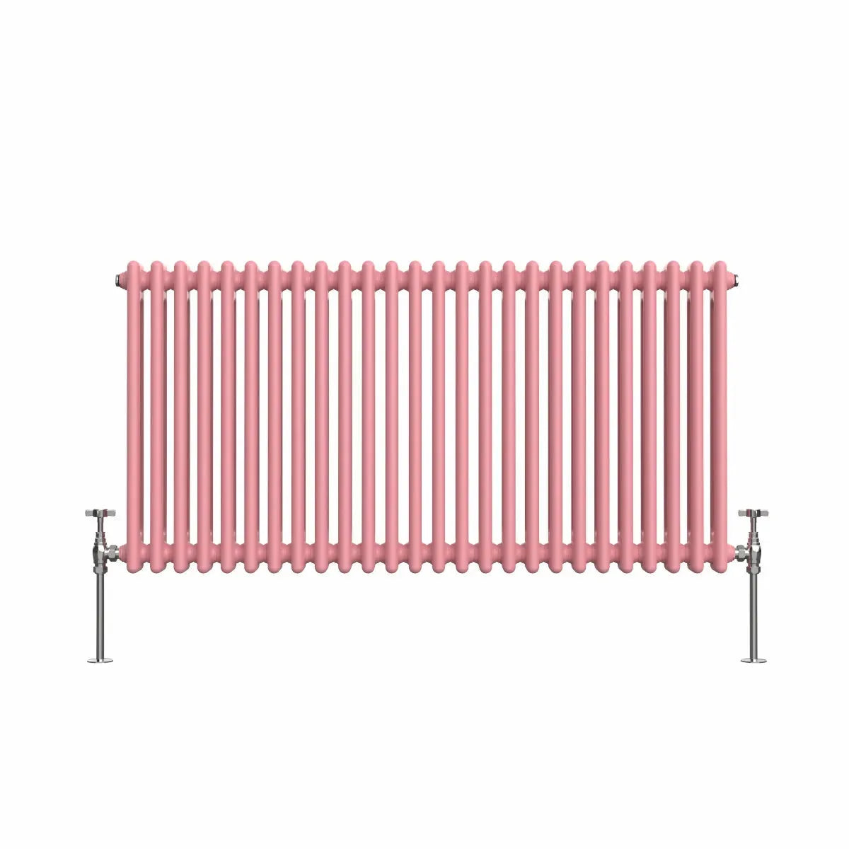 Ferentino - Traditional horizontal column radiator light pink