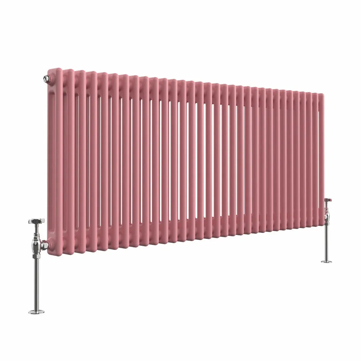 Ferentino - Traditional horizontal column radiator light pink