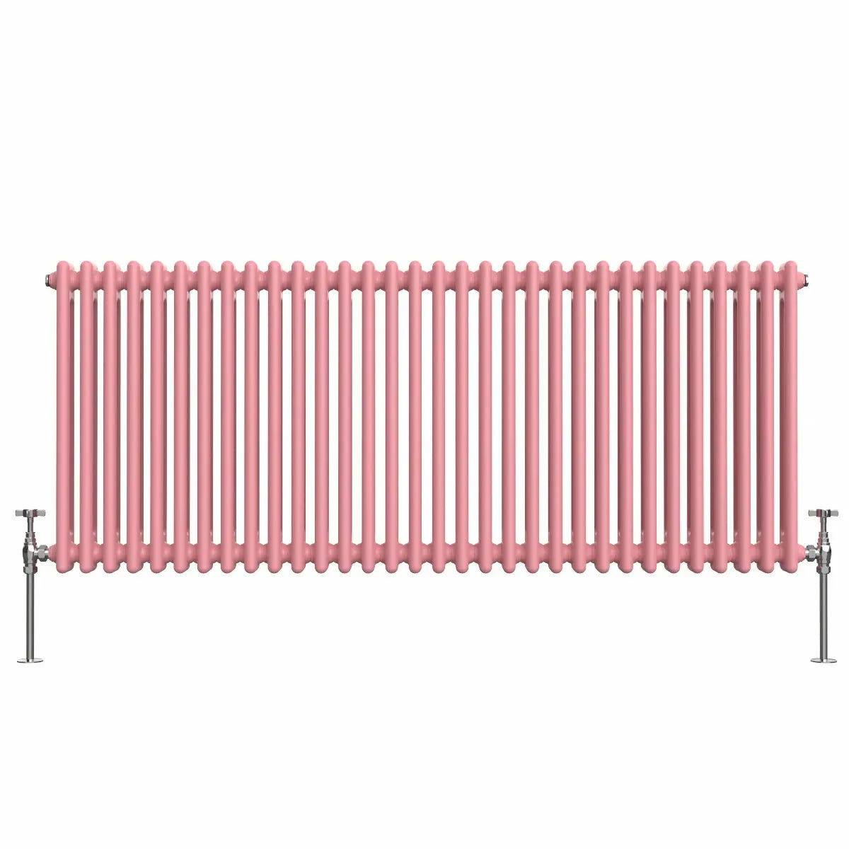 Ferentino - Traditional horizontal column radiator light pink