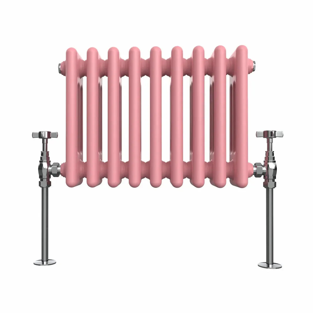 Ferentino - Traditional horizontal column radiator light pink