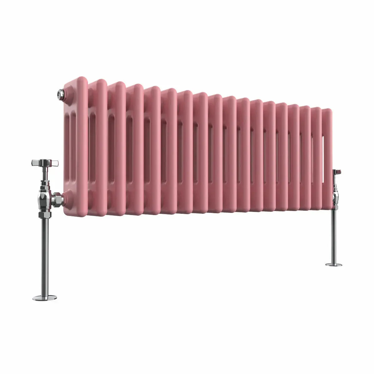 Ferentino - Traditional horizontal column radiator light pink