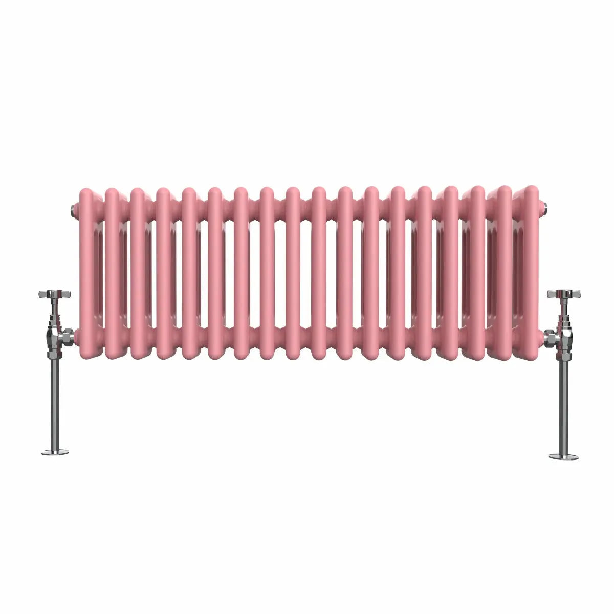 Ferentino - Traditional horizontal column radiator light pink