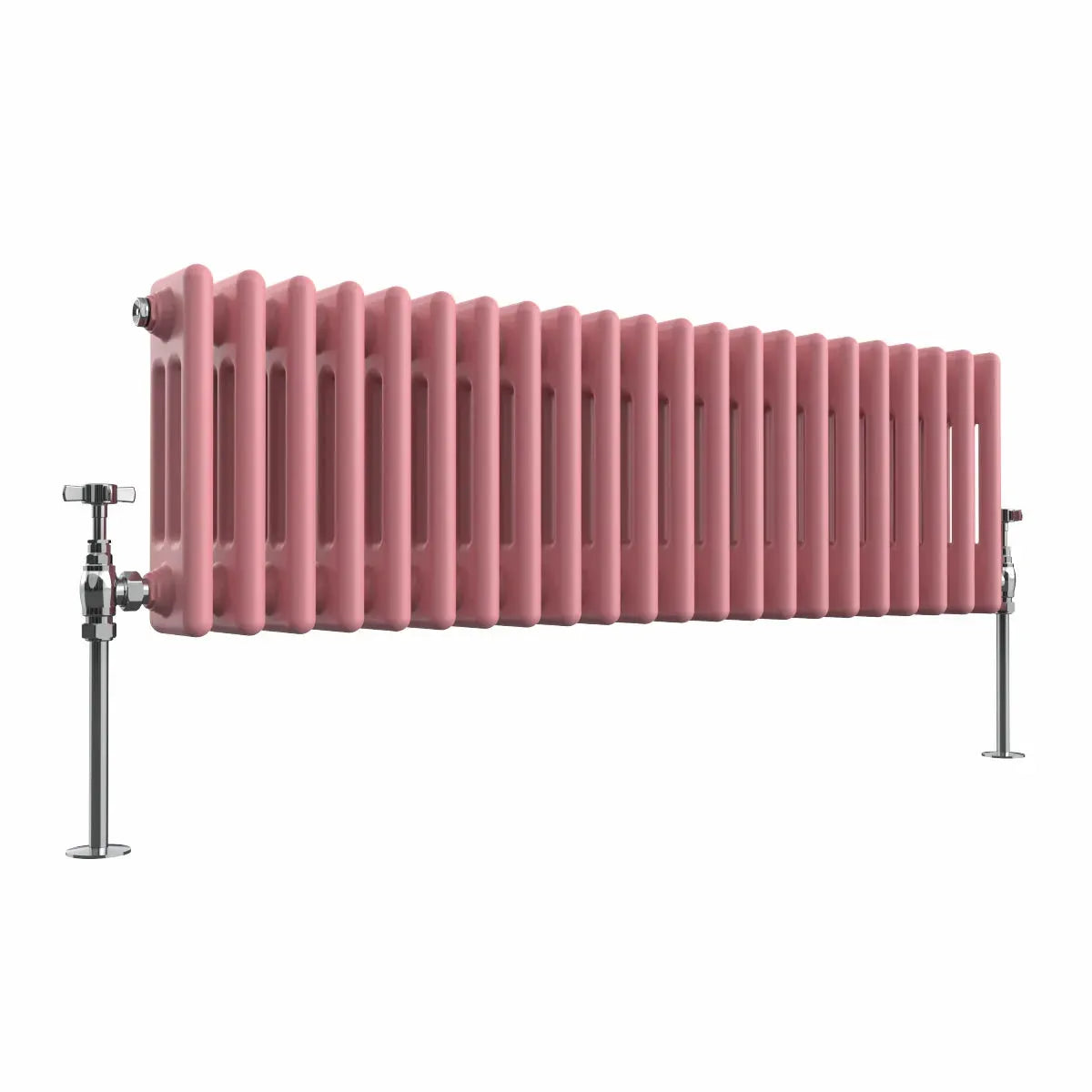 Ferentino - Traditional horizontal column radiator light pink