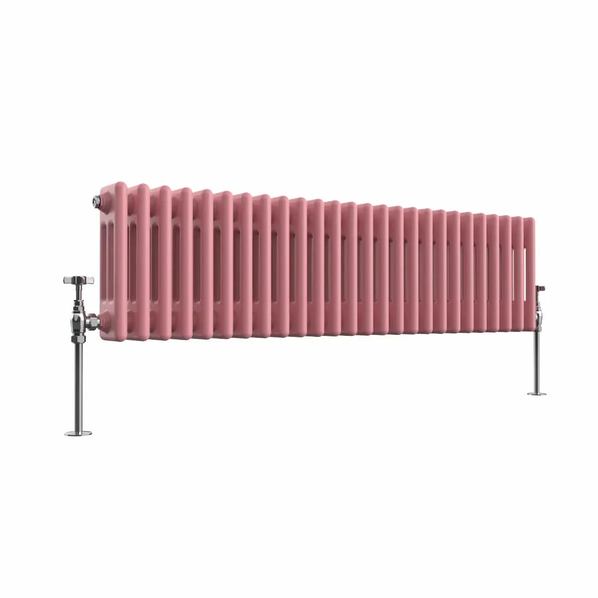 Ferentino - Traditional horizontal column radiator light pink