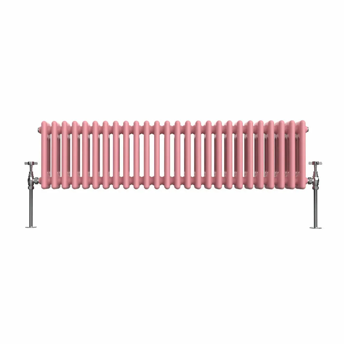 Ferentino - Traditional horizontal column radiator light pink