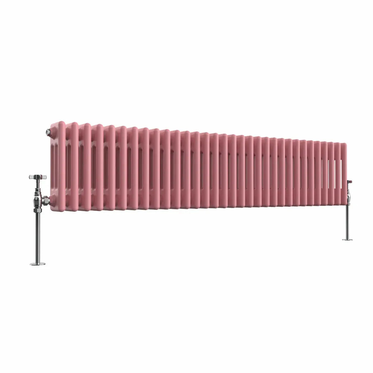 Ferentino - Traditional horizontal column radiator light pink