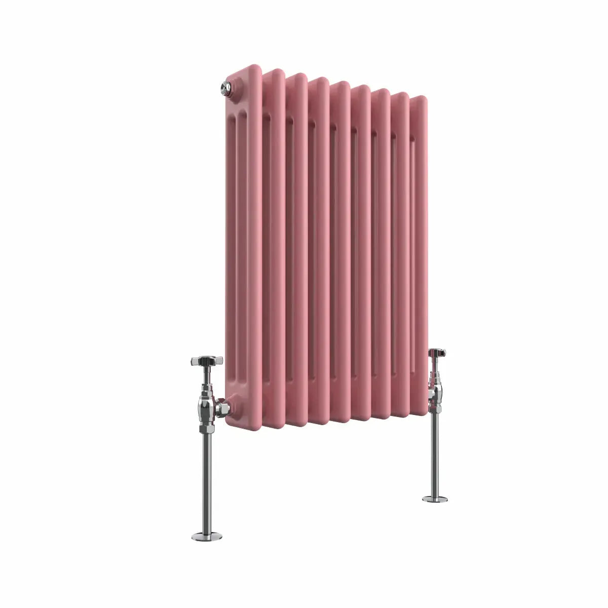 Ferentino - Traditional horizontal column radiator light pink