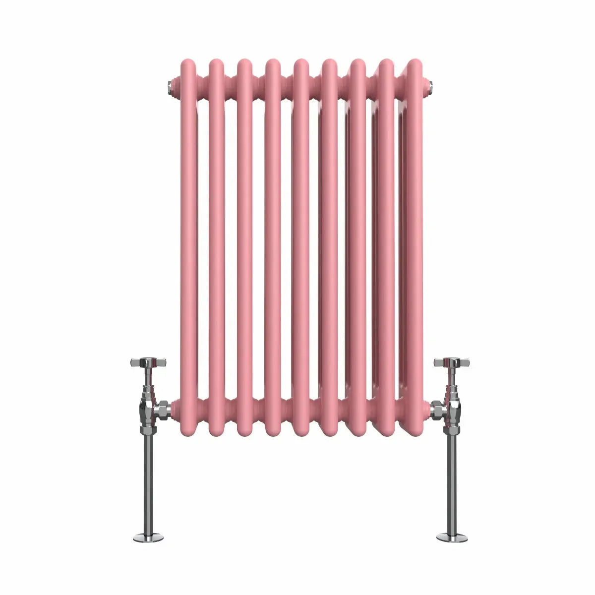 Ferentino - Traditional horizontal column radiator light pink