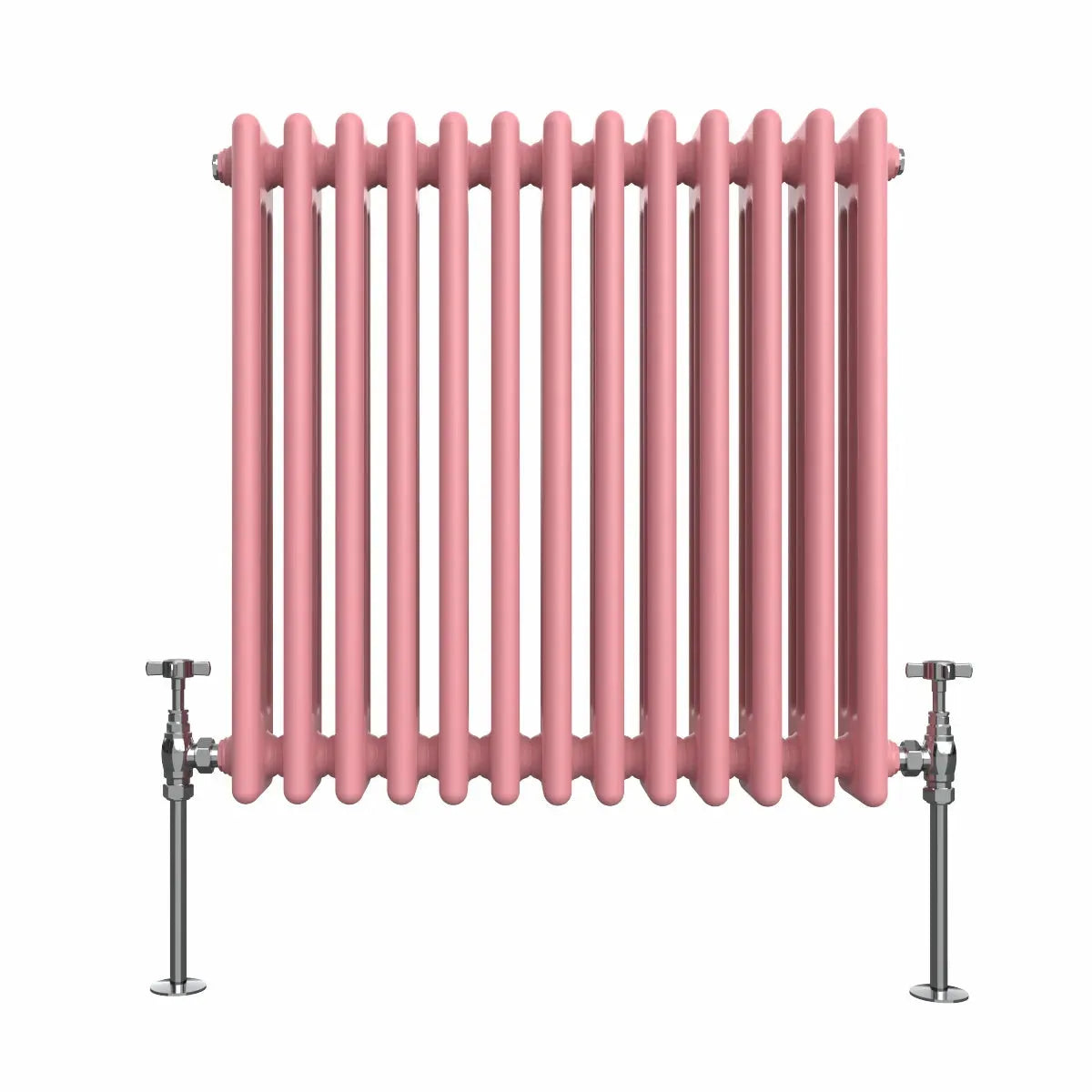 Ferentino - Traditional horizontal column radiator light pink