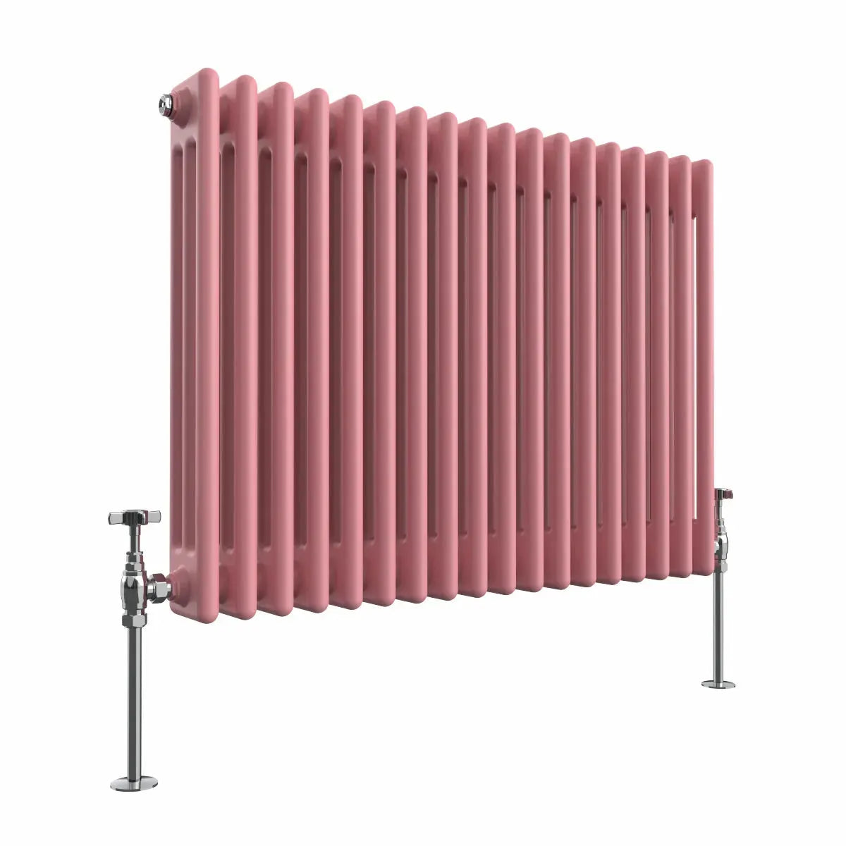 Ferentino - Traditional horizontal column radiator light pink