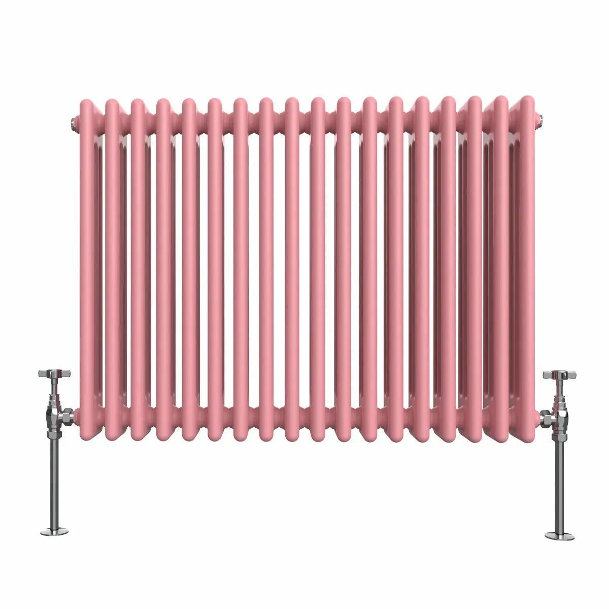 Ferentino - Traditional horizontal column radiator light pink