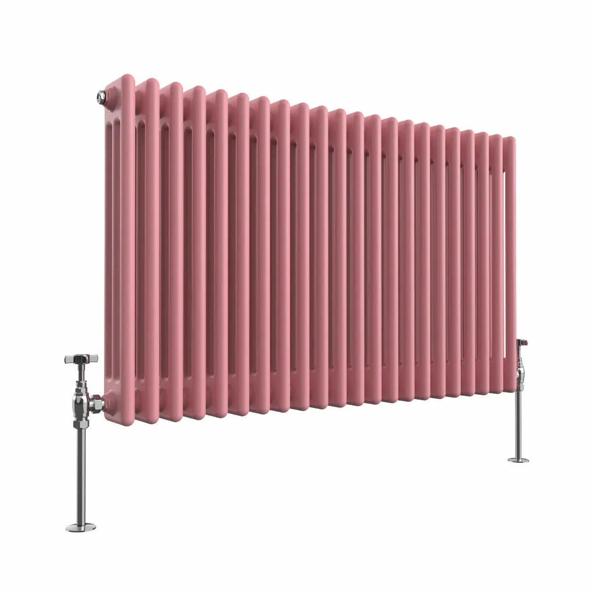 Ferentino - Traditional horizontal column radiator light pink