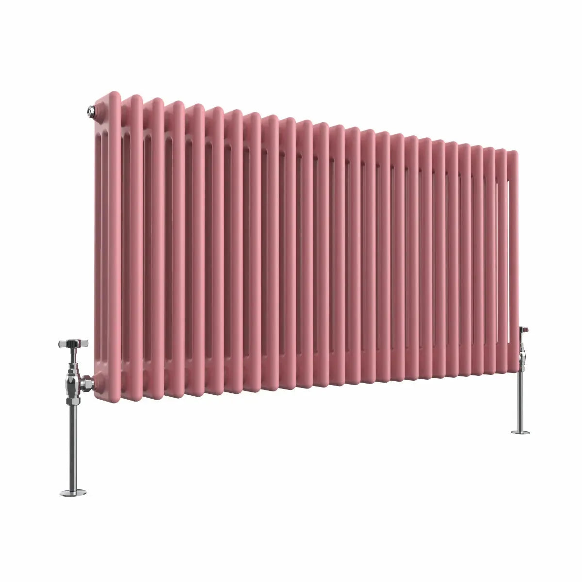 Ferentino - Traditional horizontal column radiator light pink