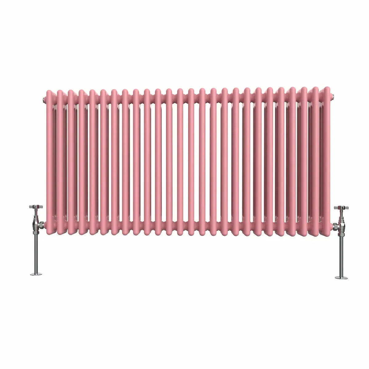 Ferentino - Traditional horizontal column radiator light pink