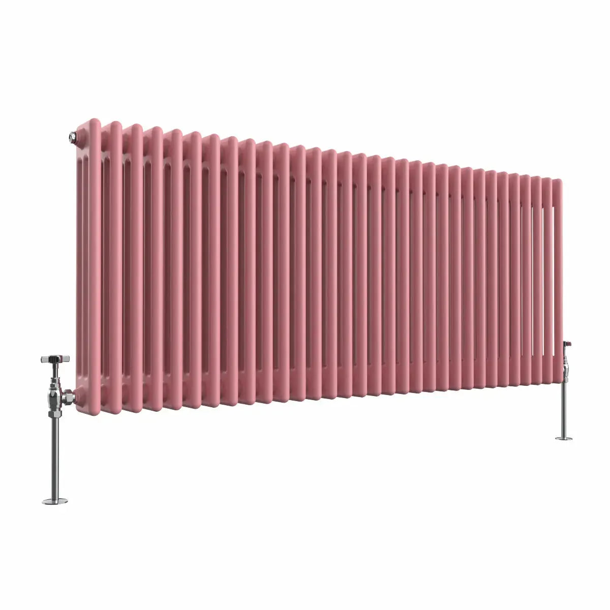 Ferentino - Traditional horizontal column radiator light pink