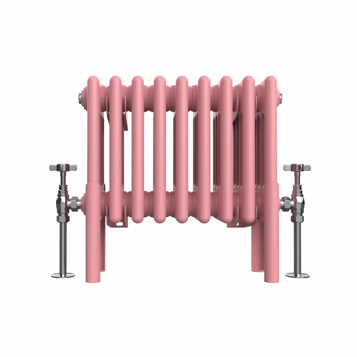 Ferentino - Traditional horizontal column radiator light pink