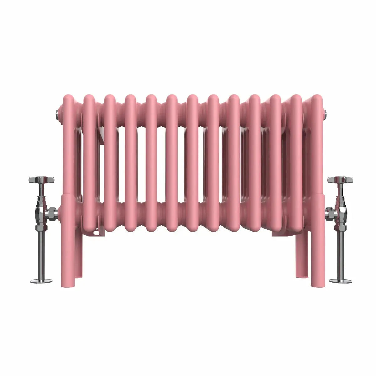 Ferentino - Traditional horizontal column radiator light pink