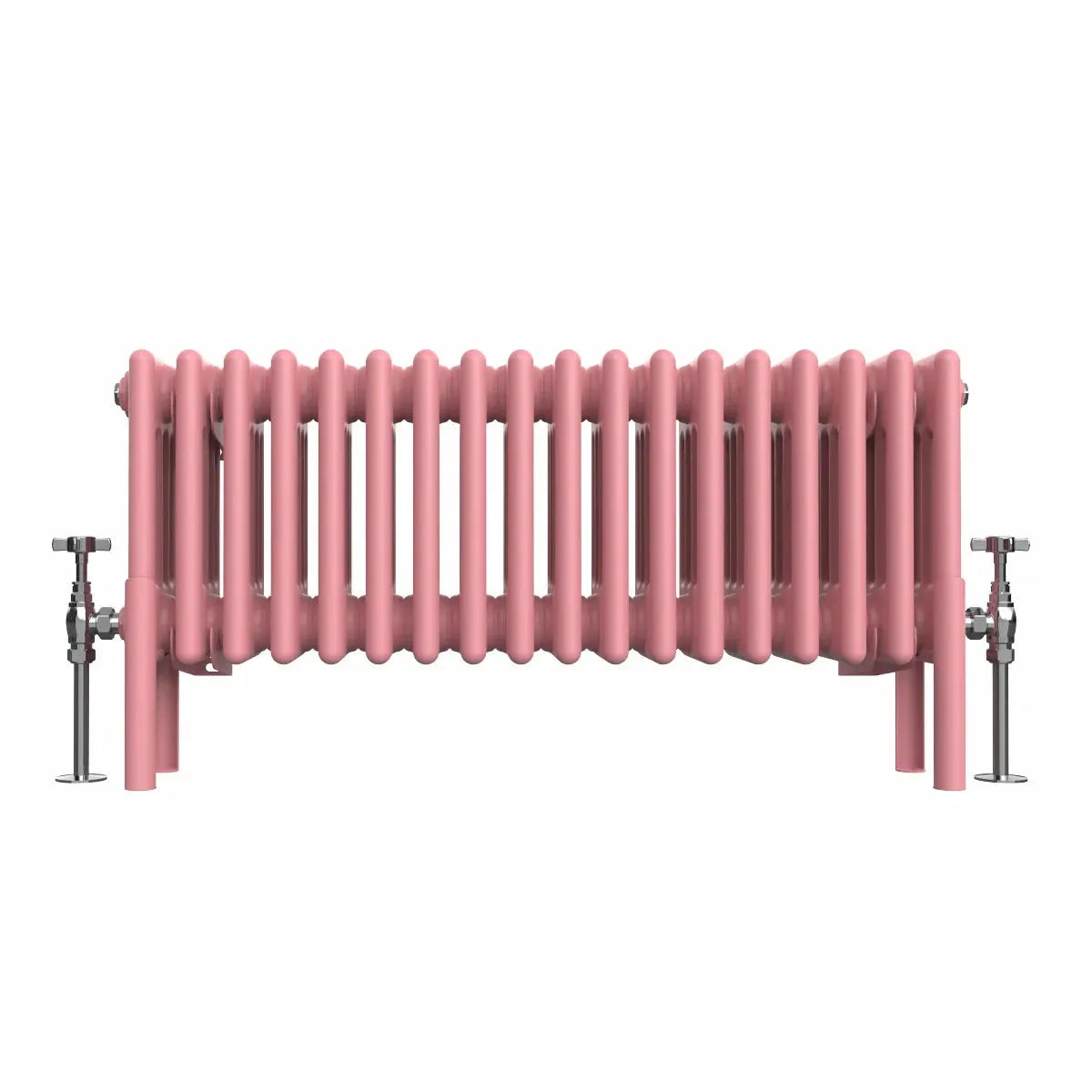 Ferentino - Traditional horizontal column radiator light pink