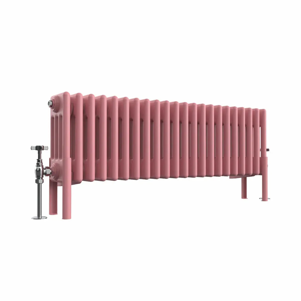 Ferentino - Traditional horizontal column radiator light pink