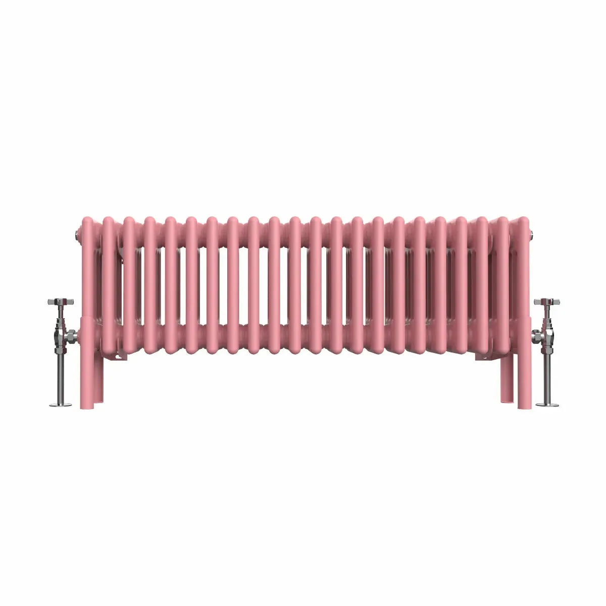 Ferentino - Traditional horizontal column radiator light pink