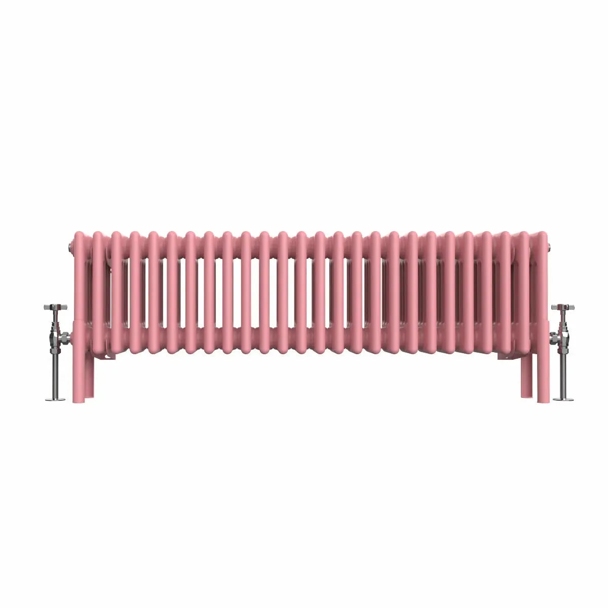 Ferentino - Traditional horizontal column radiator light pink