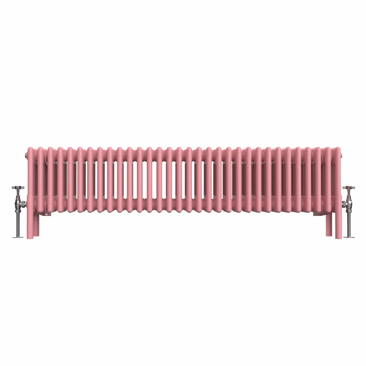 Ferentino - Traditional horizontal column radiator light pink