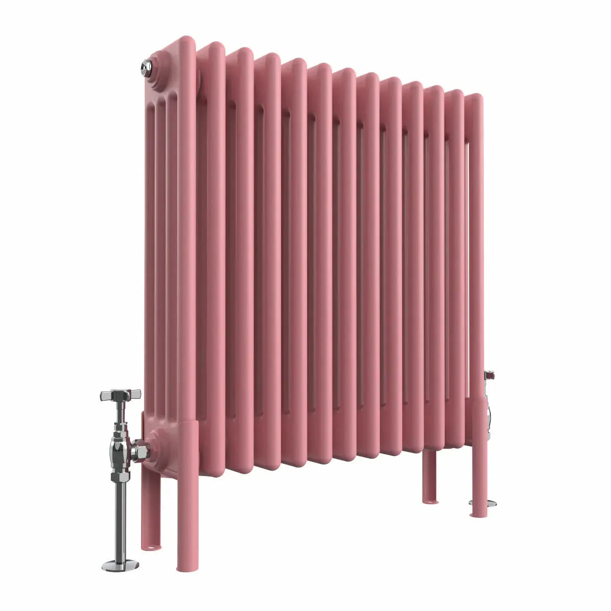 Ferentino - Traditional horizontal column radiator light pink