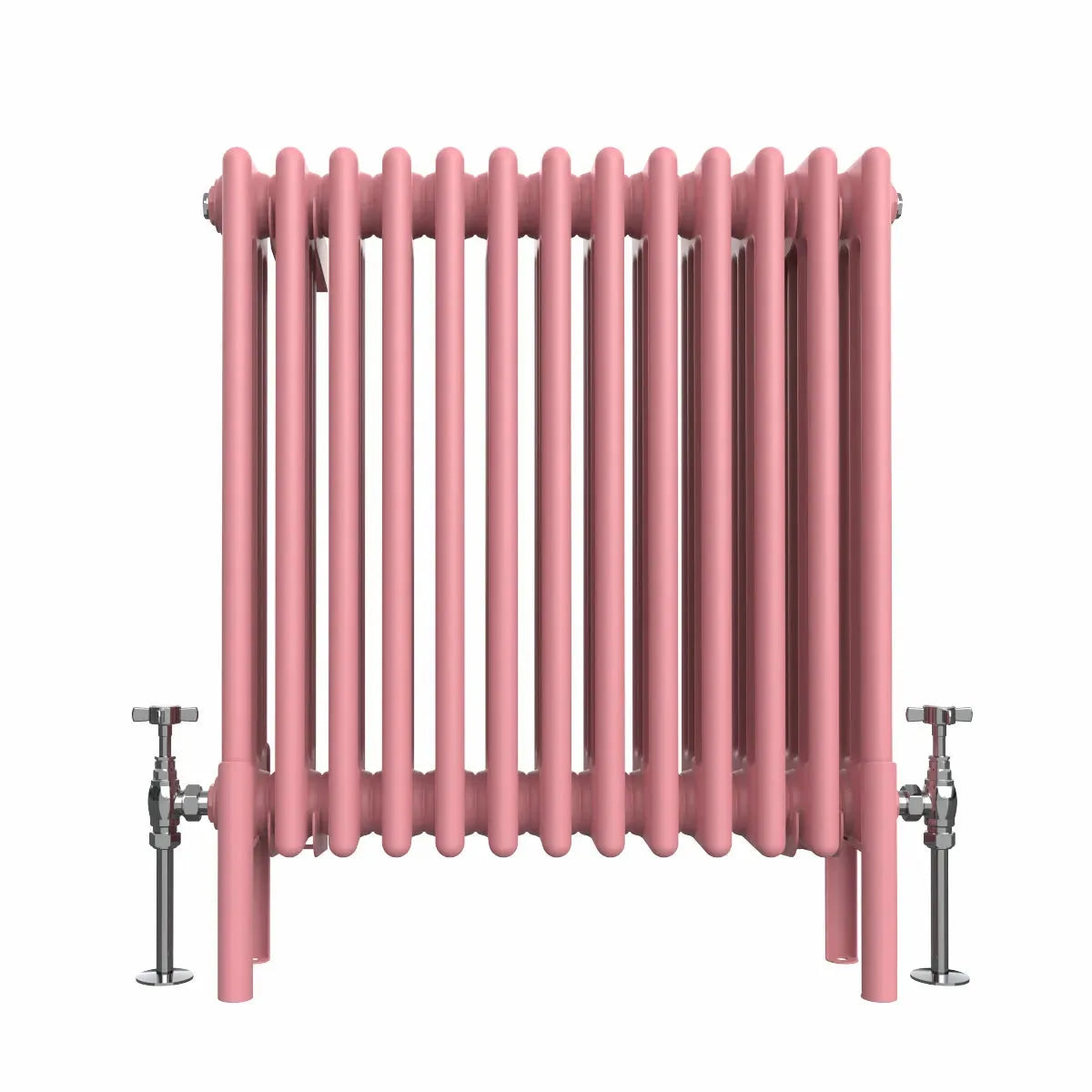 Ferentino - Traditional horizontal column radiator light pink