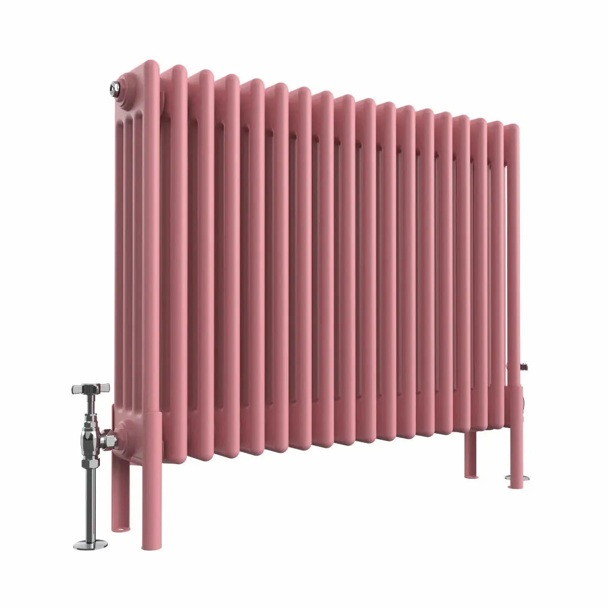 Ferentino - Traditional horizontal column radiator light pink