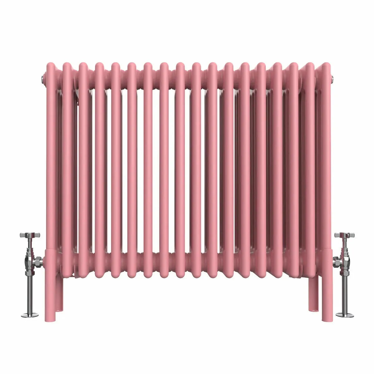 Ferentino - Traditional horizontal column radiator light pink