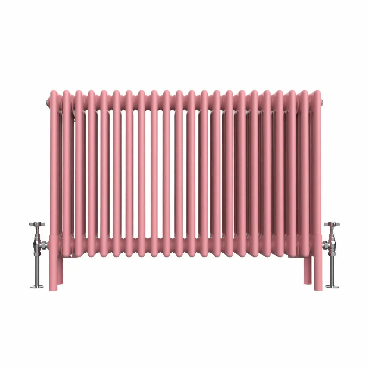 Ferentino - Traditional horizontal column radiator light pink