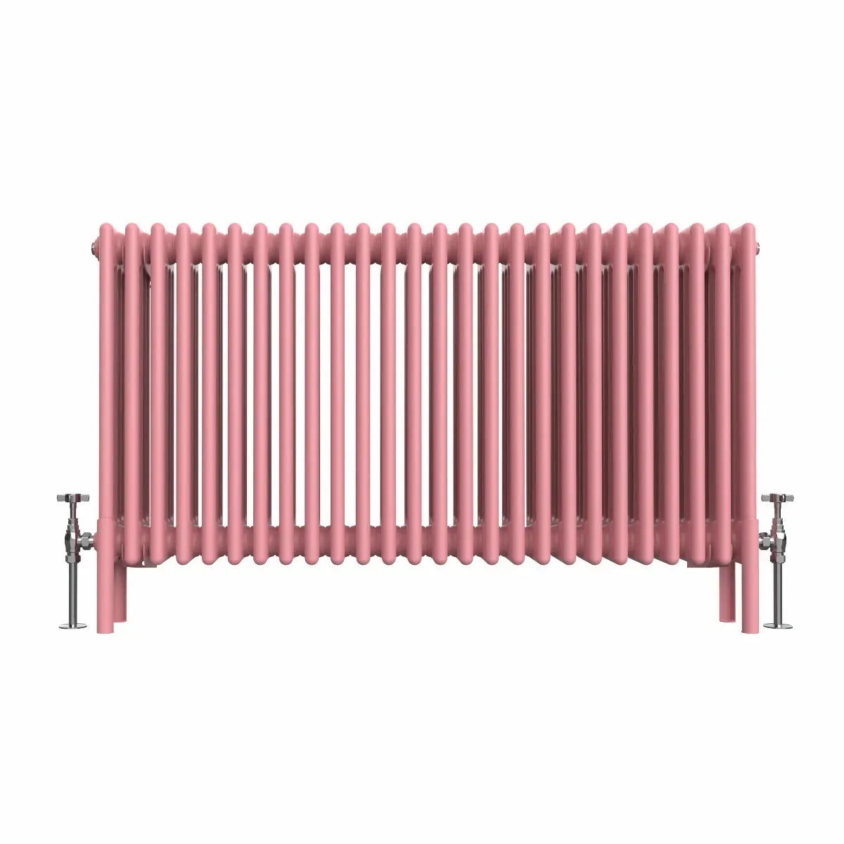 Ferentino - Traditional horizontal column radiator light pink