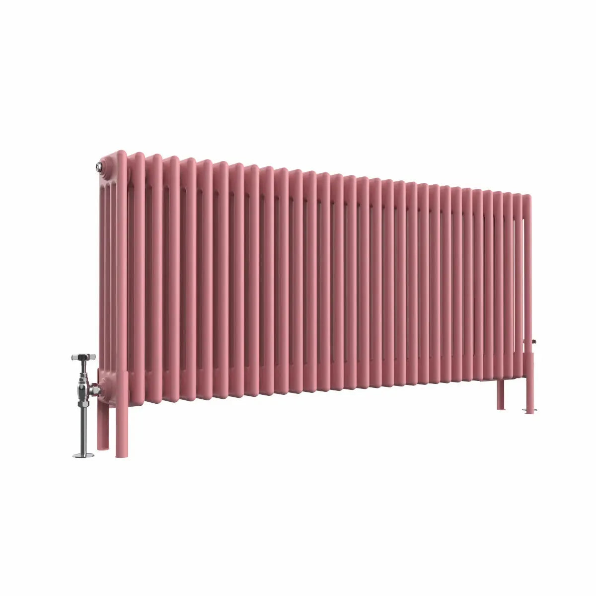 Ferentino - Traditional horizontal column radiator light pink