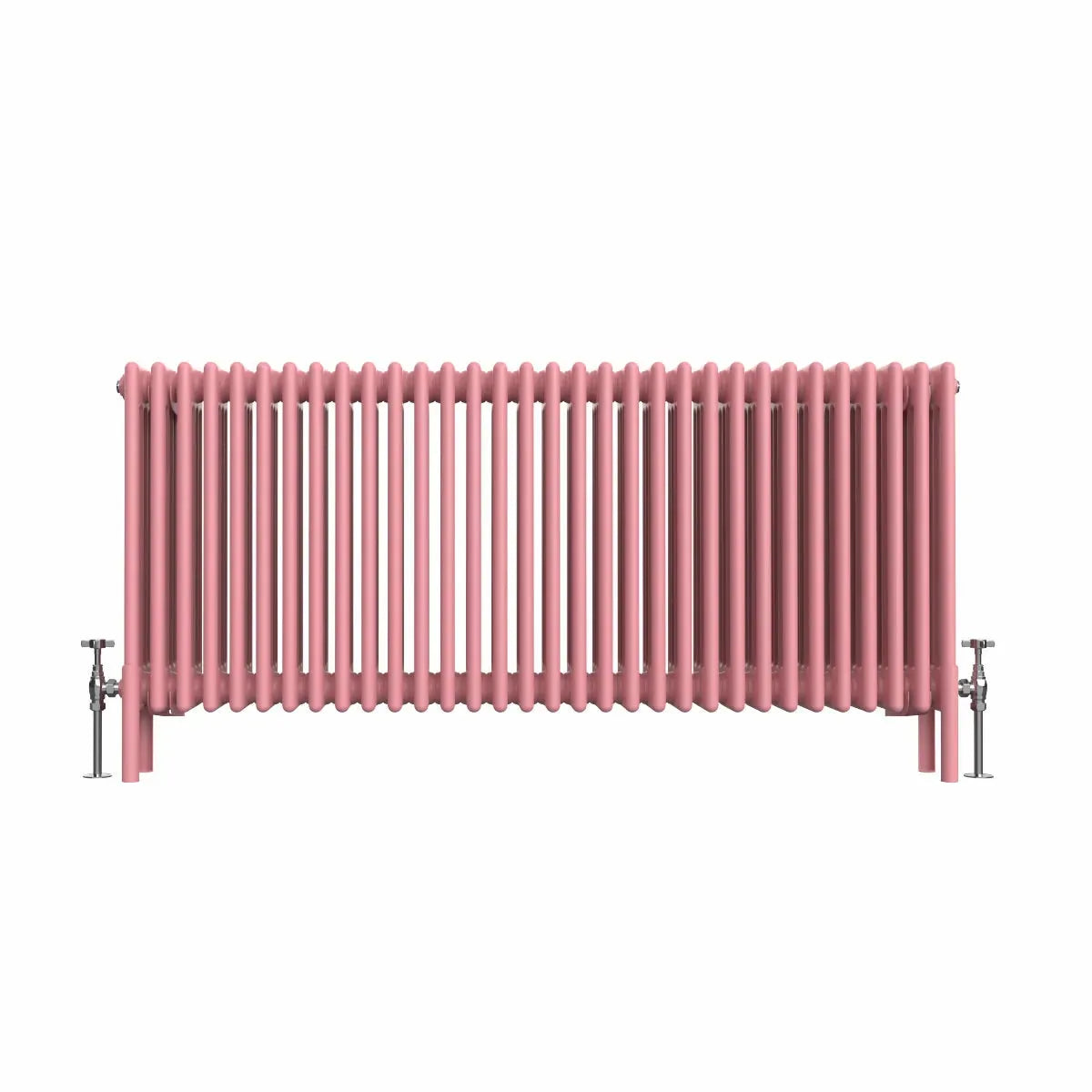 Ferentino - Traditional horizontal column radiator light pink