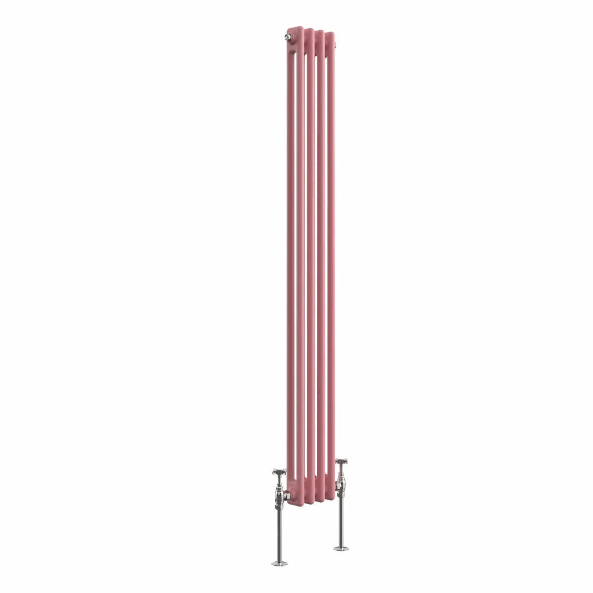 Ferentino - Traditional vertical column radiator light pink