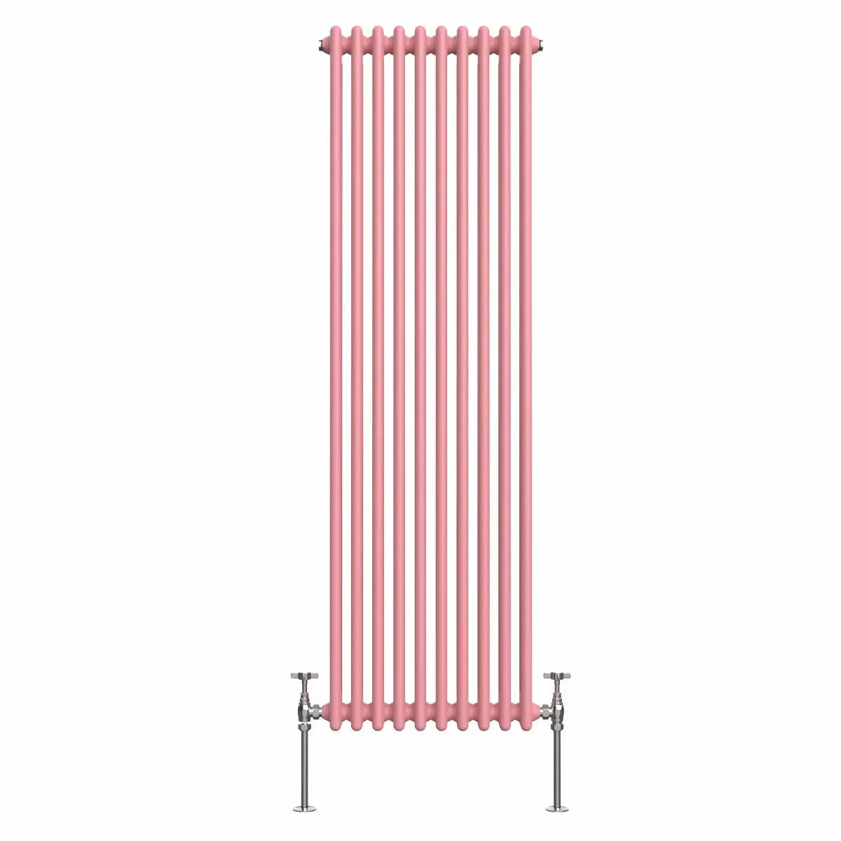 Ferentino - Traditional vertical column radiator light pink