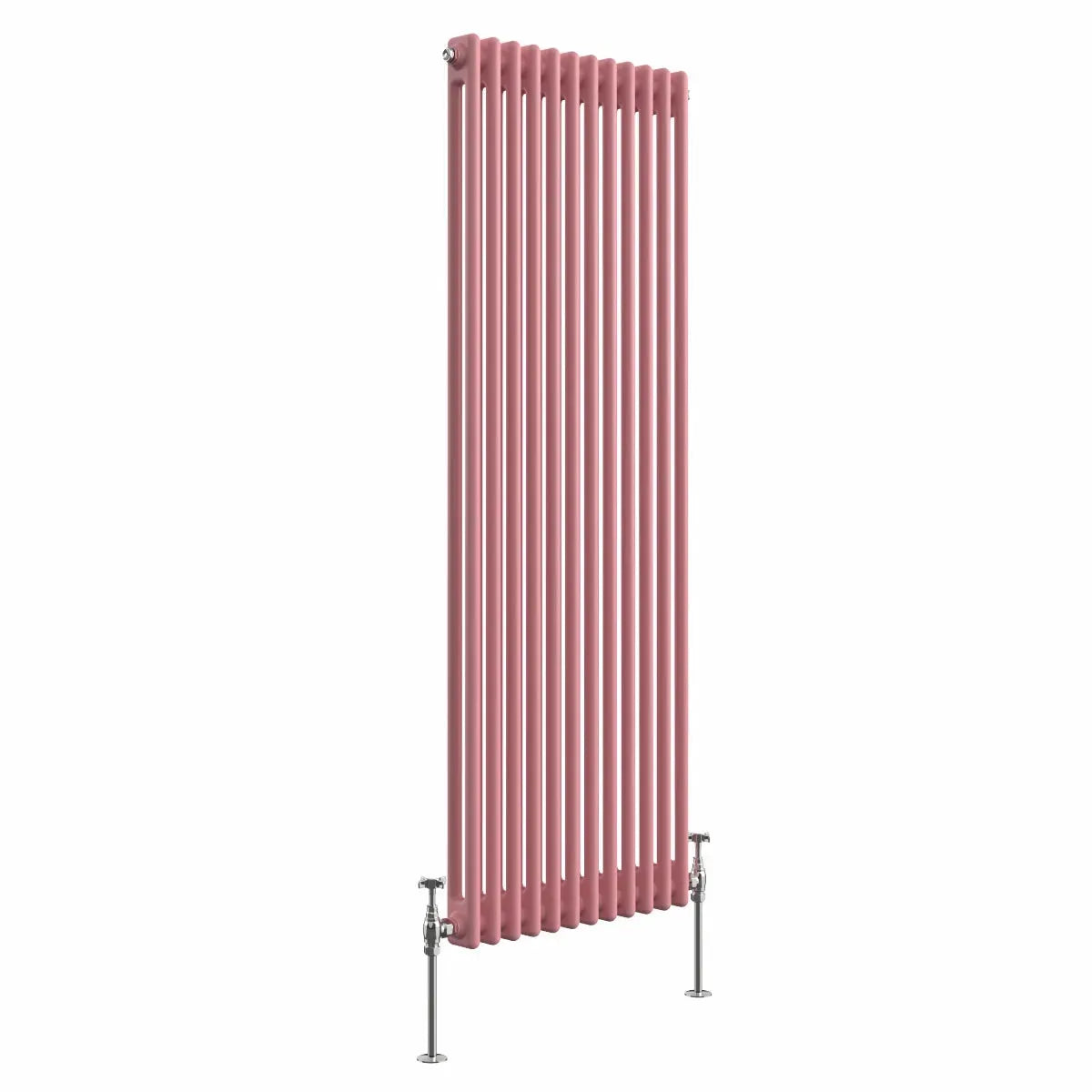 Ferentino - Traditional vertical column radiator light pink