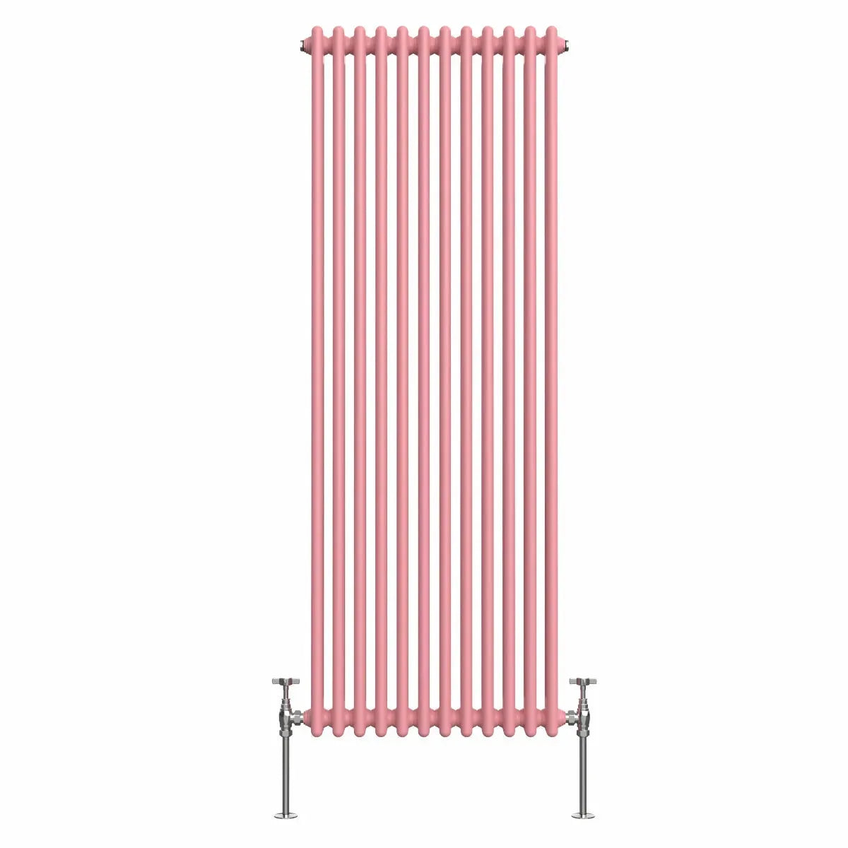 Ferentino - Traditional vertical column radiator light pink