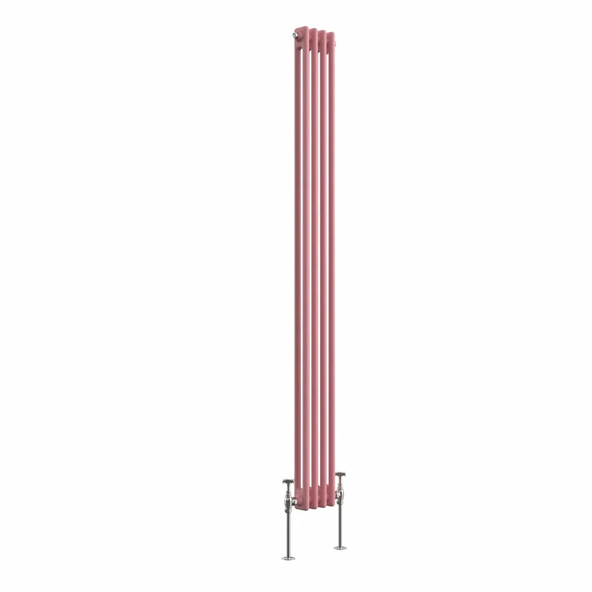 Ferentino - Traditional vertical column radiator light pink