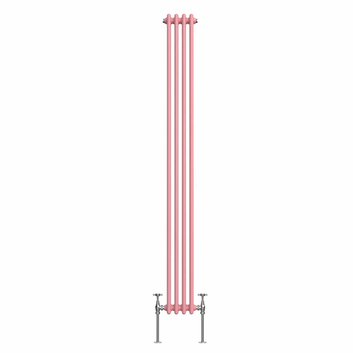 Ferentino - Traditional vertical column radiator light pink