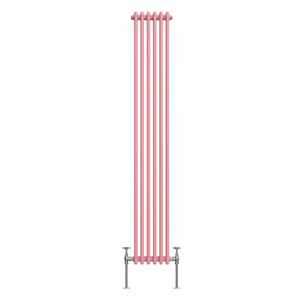 Ferentino - Traditional vertical column radiator light pink