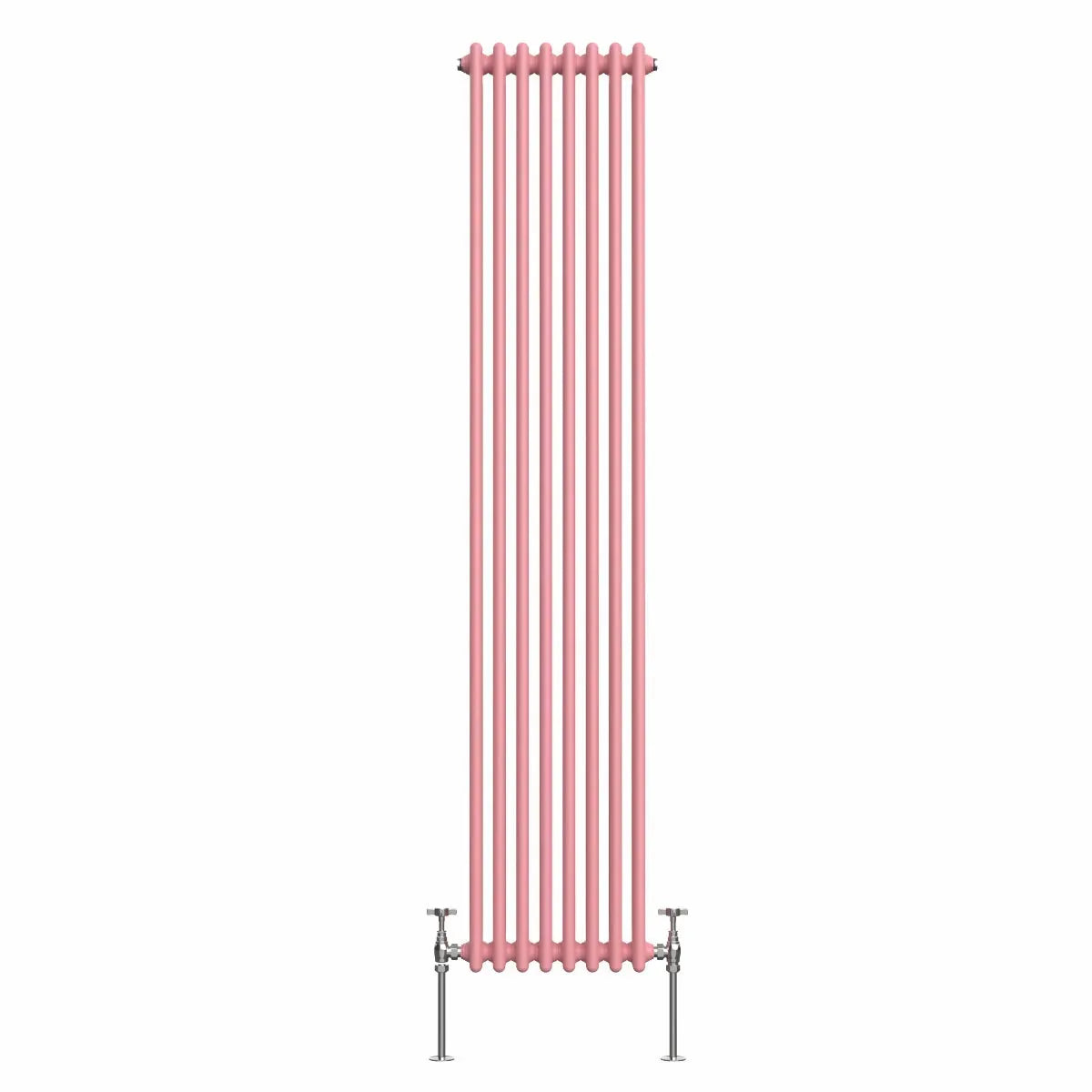 Ferentino - Traditional vertical column radiator light pink