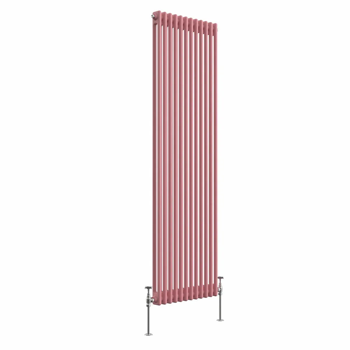 Ferentino - Traditional vertical column radiator light pink